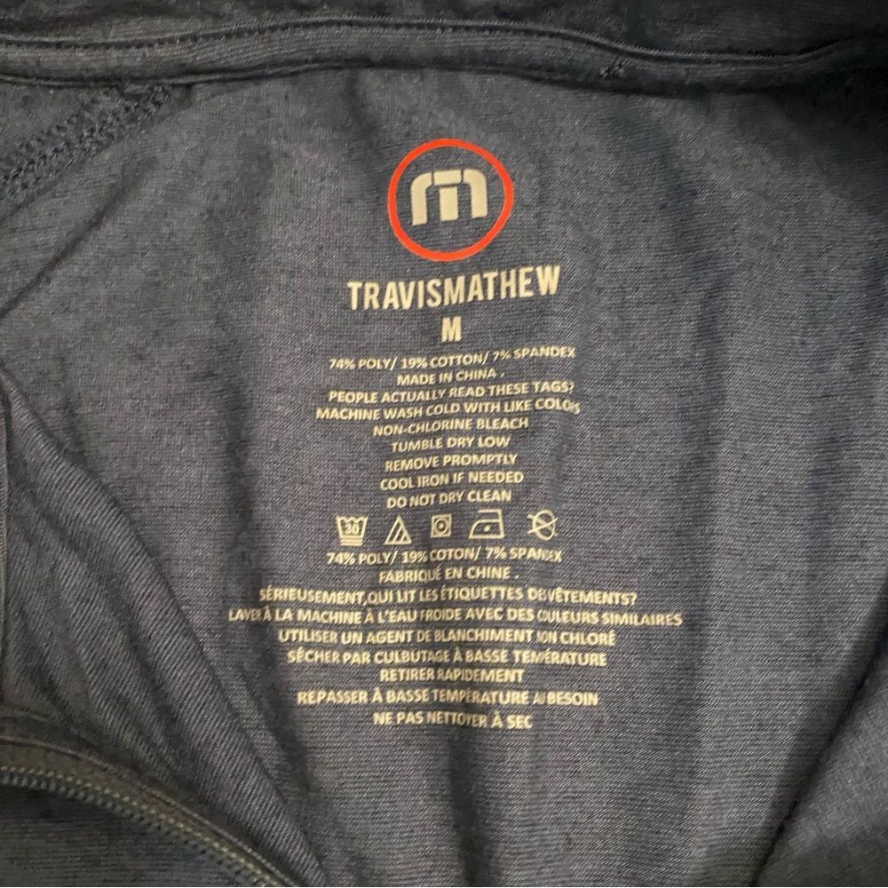 Travis Matthew Performance Quaterzip Size Medium … - image 6